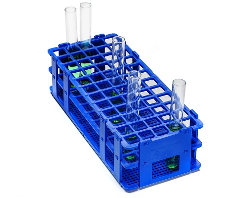 Bel-Art F18762-0000 Poxygrid Test Tube Rack; 16-20mm 40 Places 9⁹/₁₆ x 4¹/₄ x 3¹/₄ in. Green 